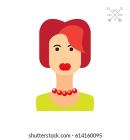 Portrait of young redheaded woman 