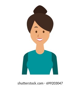 portrait young woman avatar female smile