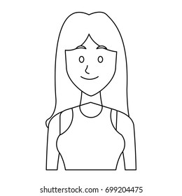 portrait young woman avatar female smile
