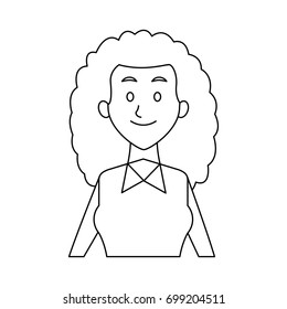 portrait young woman avatar female smile