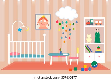 Portraits of children in the frame, and the long shadow. a boy and a girl. icon. Suitable for children's rooms, cards "with newborn" Vector