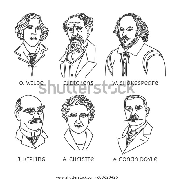 portraits-english-famous-writers-o-wilde-stock-vector-royalty-free