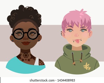 portraits of pretty young girls