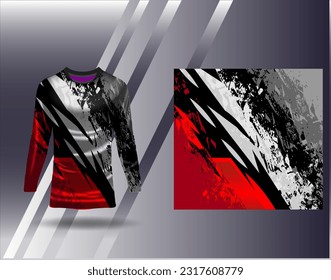ports jersey and tshirt template sports design for football racing gaming jersey vector