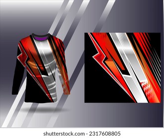 ports jersey and tshirt template sports design for football racing gaming jersey vector