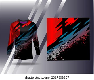 ports jersey and tshirt template sports design for football racing gaming jersey vector