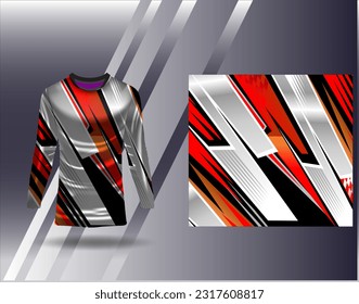ports jersey and tshirt template sports design for football racing gaming jersey vector