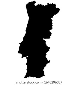 Portugal as an abstract vector graphic illustration. Isolated on white background.