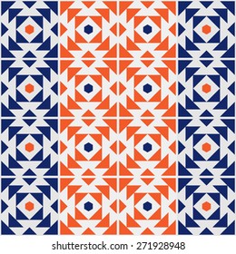  Portugal azulejos inspired seamless pattern