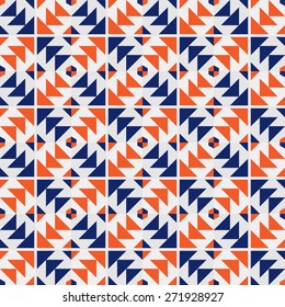  Portugal azulejos inspired vector seamless pattern.