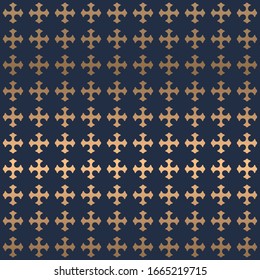 Portugal azulejos tile seamless patterns. gold and blue ornament Luxury tile. Graphic modern pattern, Zellige tile seamless vector background