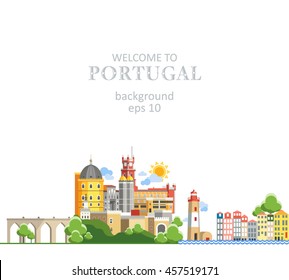 Portugal background panorama svg