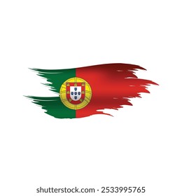 Portugal brush art abstract design vector