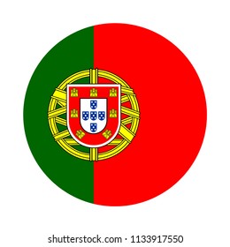 Portugal button flag