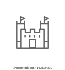 Portugal, castle icon. Element of Portugal icon. Thin line icon for website design and development, app development. Premium icon