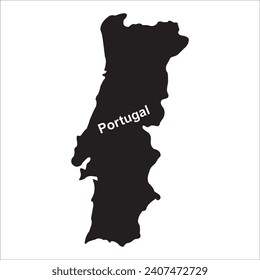 Portugal country map icon vector illustration simple design