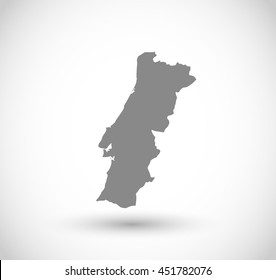 Portugal country shape vector 