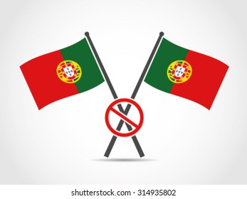 Portugal Crossed Emblem Flag Ban Restriction