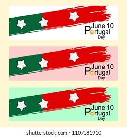 Portugal Day Vector Illustration. Suitable for greeting card, poster and banner.