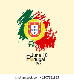 Portugal Day Vector Illustration. Suitable for greeting card, poster and banner.