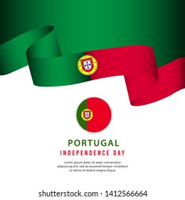 portugal day vector template. Design for banner, greeting cards or print.