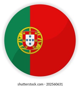 Portugal flag button 
