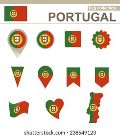 Portugal Flag Collection, 12 versions