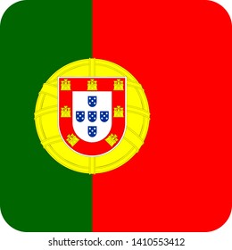 portugal flag europe illustration vector eps 