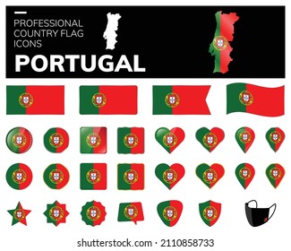 Portugal Flag Icons Vector
Professional Country flag icons