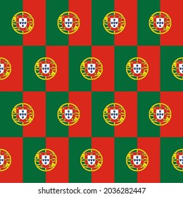 portugal flag seamless pattern tradition concept. vector illustration. print, cover, paper, decoration, banner, etc
