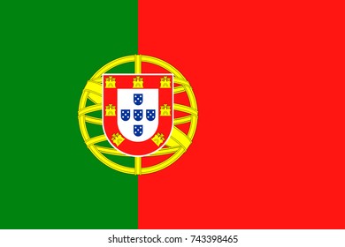 Portugal Flag Vector Icon - Illustration