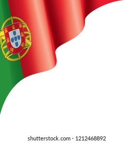Portugal flag, vector illustration on a white background