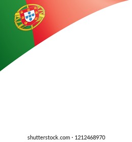 Portugal flag, vector illustration on a white background