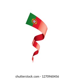 Portugal flag, vector illustration on a white background