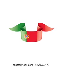 Portugal flag, vector illustration on a white background