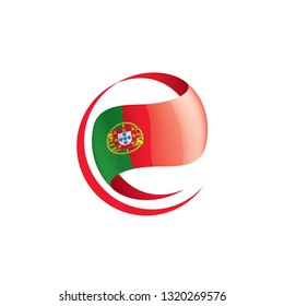 Portugal flag, vector illustration on a white background