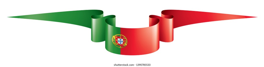 Portugal flag, vector illustration on a white background