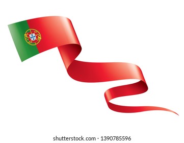 Portugal flag, vector illustration on a white background
