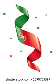 Portugal flag, vector illustration on a white background