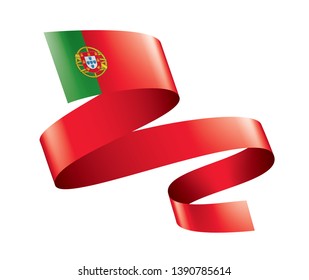 Portugal flag, vector illustration on a white background
