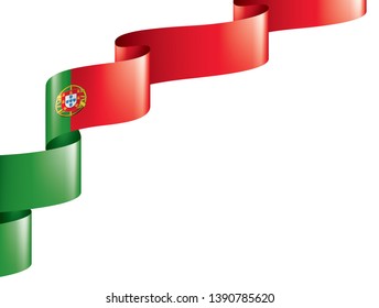 Portugal flag, vector illustration on a white background