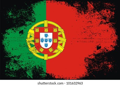 Portugal grunge flag