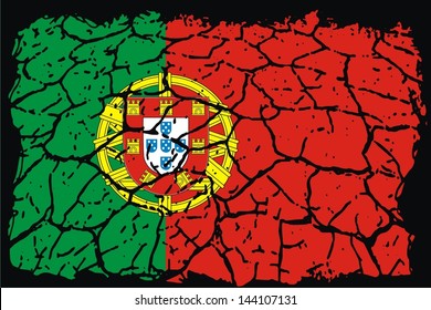 Portugal grunge flag