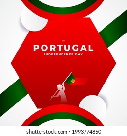 Portugal Independence Day Background Design