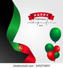 Portugal Independence Day Background Design