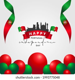 Portugal Independence Day Background Design