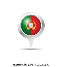 Portugal location icon vector design.Scalable vector design.