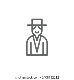 Portugal man icon. Element of Portugal icon. Thin line icon for website design and development, app development. Premium icon
