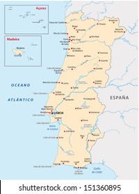 portugal map