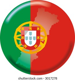 portugal: map + flag
